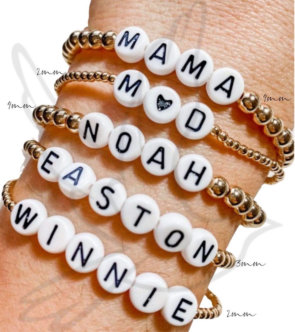 BRACELET | CIRCLE LETTER CUSTOMIZABLE WRIST REMINDERS