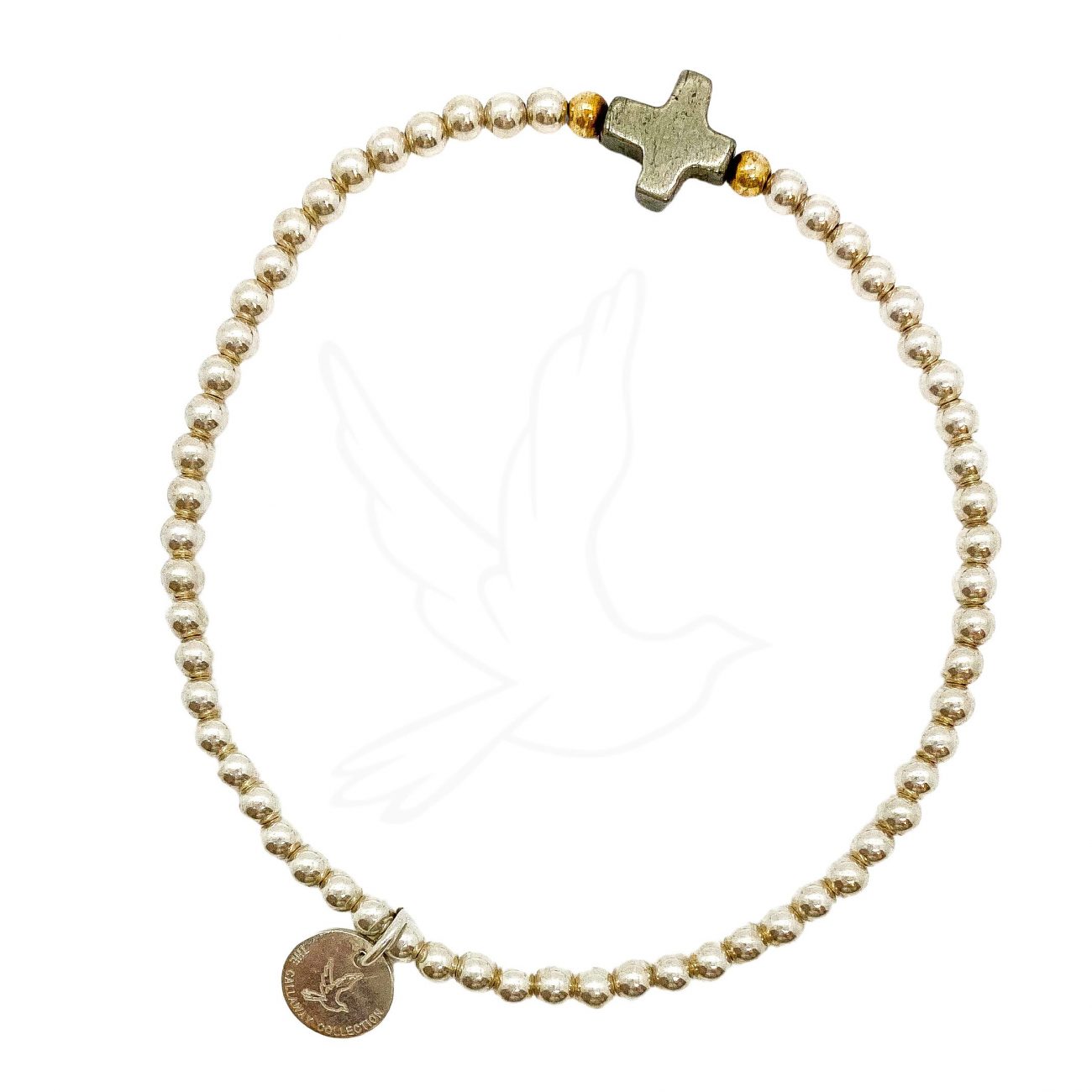 BRACELET | PYRITE CROSS