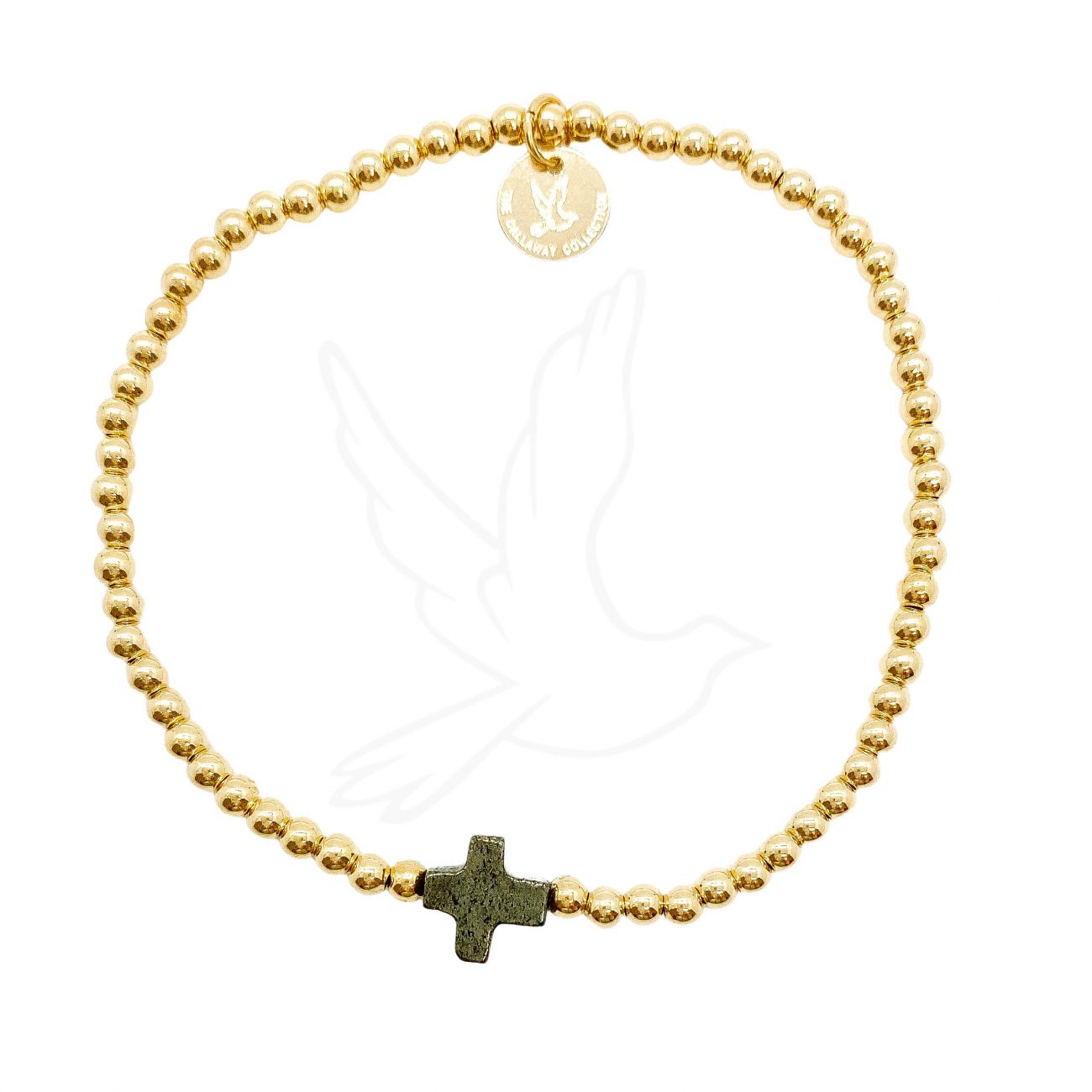 BRACELET | PYRITE CROSS