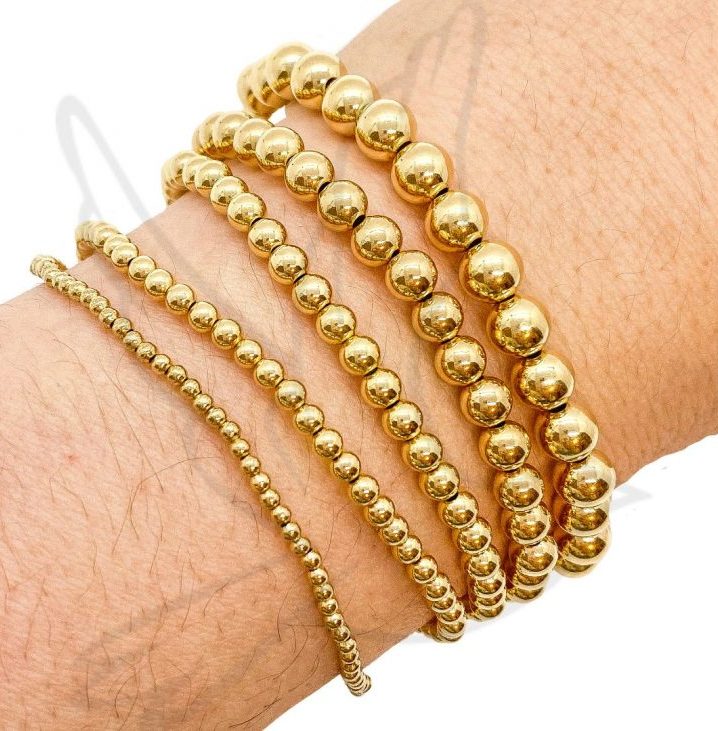 BRACELETS | GOLD FILLED JUST THE BEADS (SINGLES)