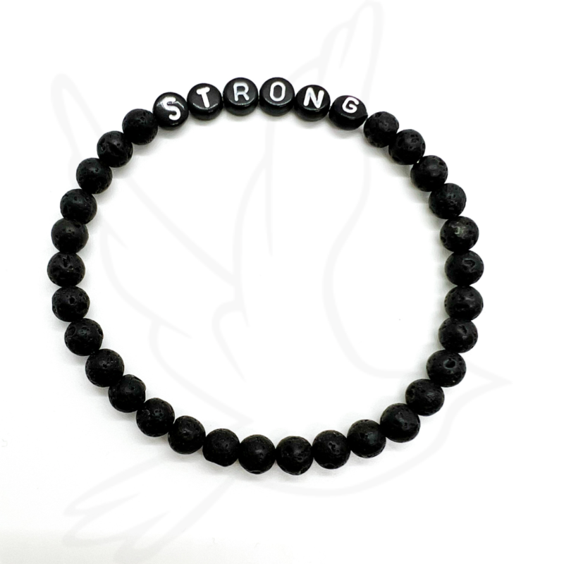 BRACELET | BLACK LAVA CUSTOMIZABLE WRIST REMINDER