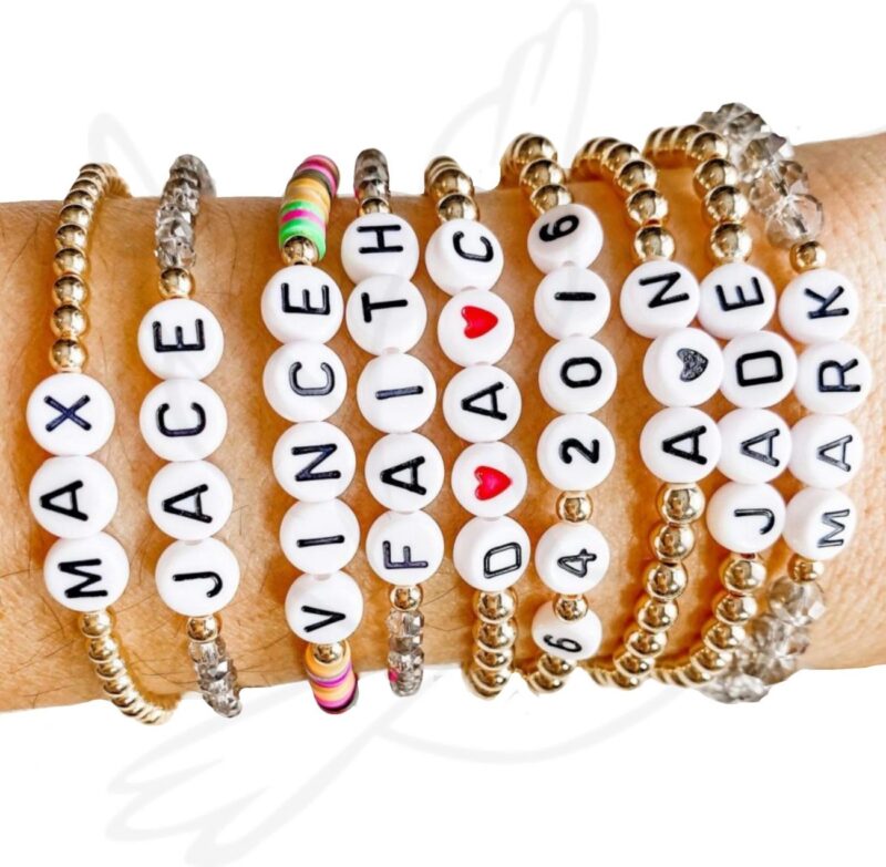 BRACELET | CIRCLE LETTER CUSTOMIZABLE WRIST REMINDERS