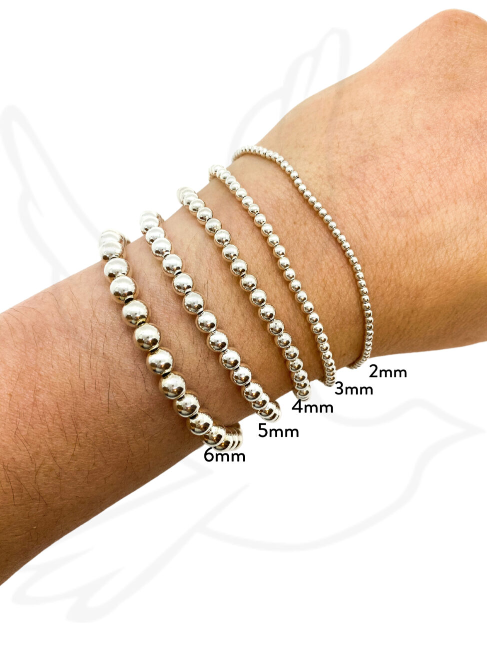 Sterling Silver Beads Bracelet