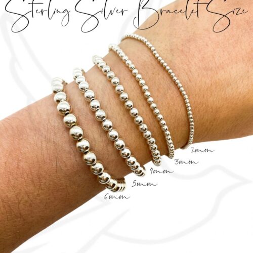 Bracelet | Sterling Silver Just the Beads (singles)