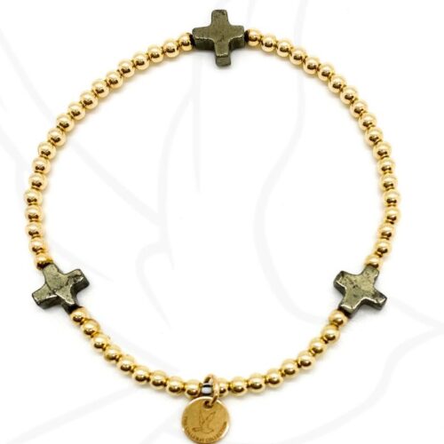 Bracelet | Pyrite Cross