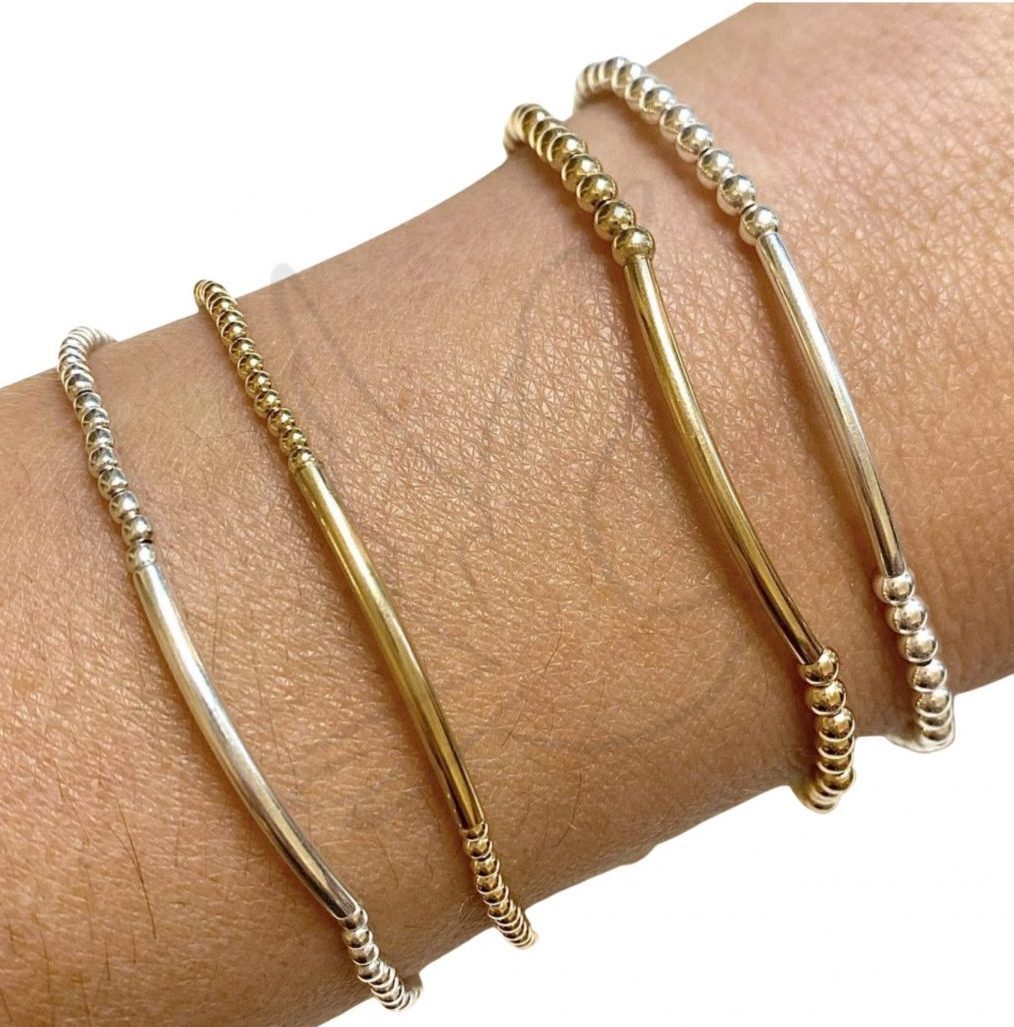 Stackable Seed Bead Bracelet — The Bronze Bar