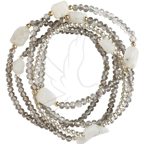 Bracelet | Clear White Moonstone