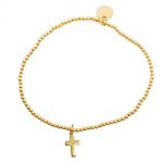 Bracelet | Gold-Filled Cross Charm