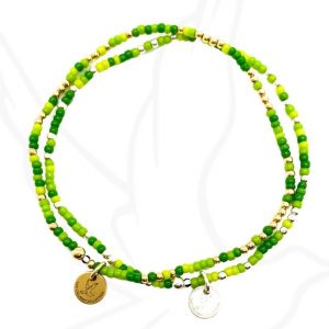 Bracelet | Shades of Green ( Awareness/ Remembrance)
